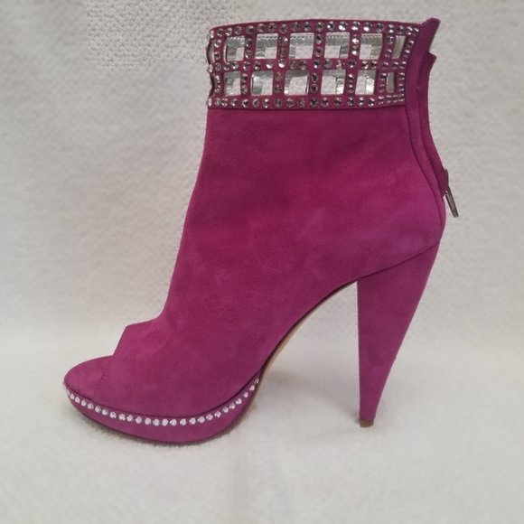 Hot pink new leather booties ! - Picture 2 of 6